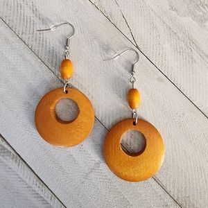 Long Wooden Earrings